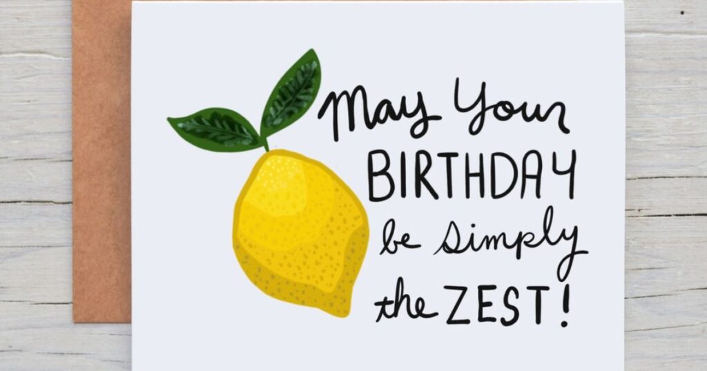 Birthday Lemon Puns